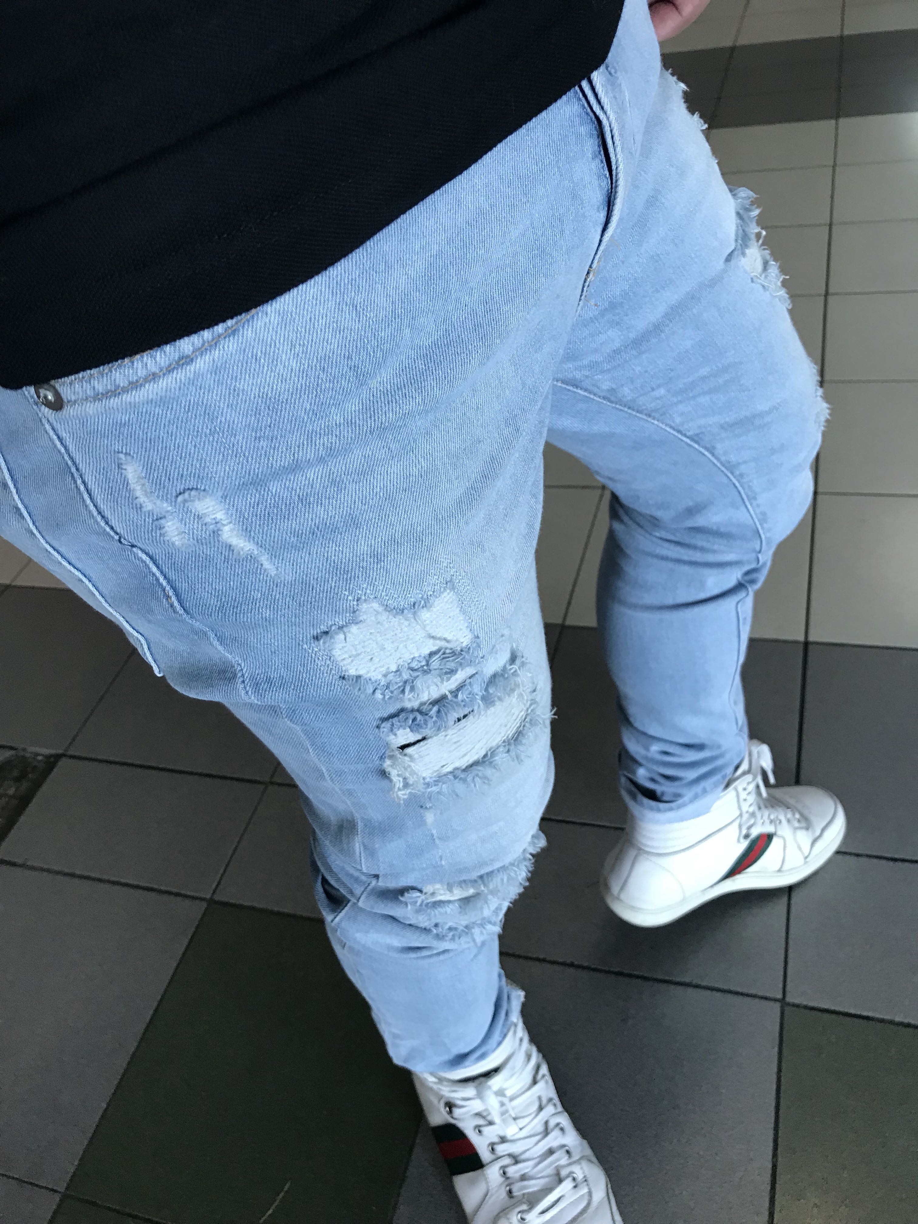 h&m mens distressed jeans