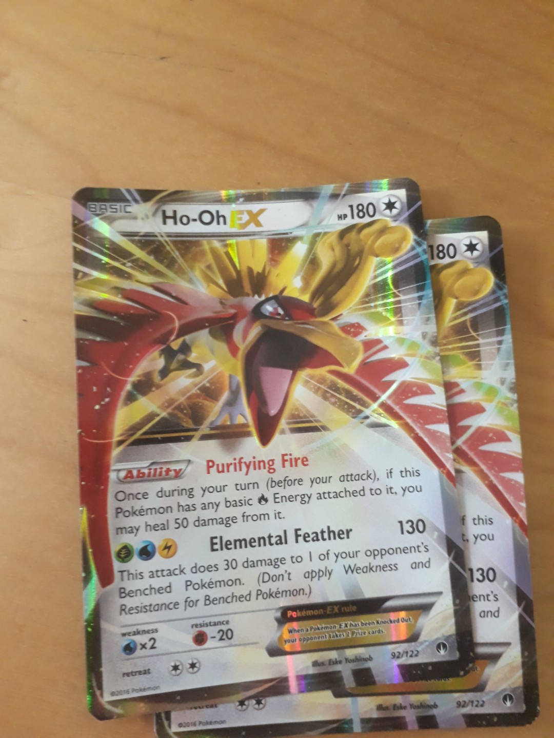 ho-oh ex pokemon card price you may flip a coin FULL ART Ho-Oh EX ULTRA