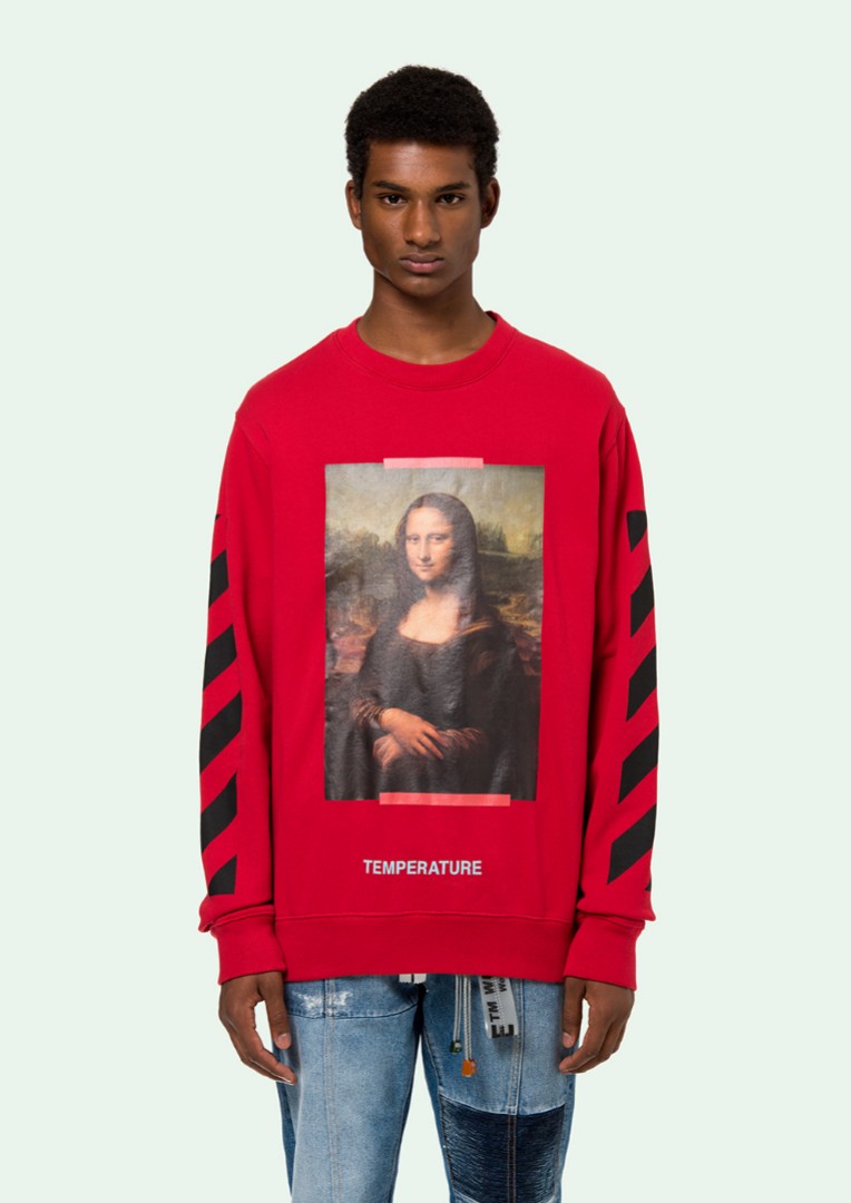 off white red long sleeve