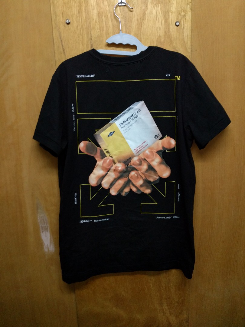 Off white pharmaceuticals t shirt new arrivals