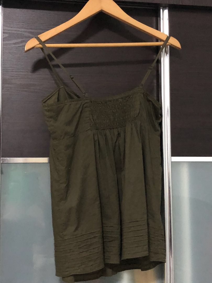 Green Spaghetti Handloom Cotton Top main image 0