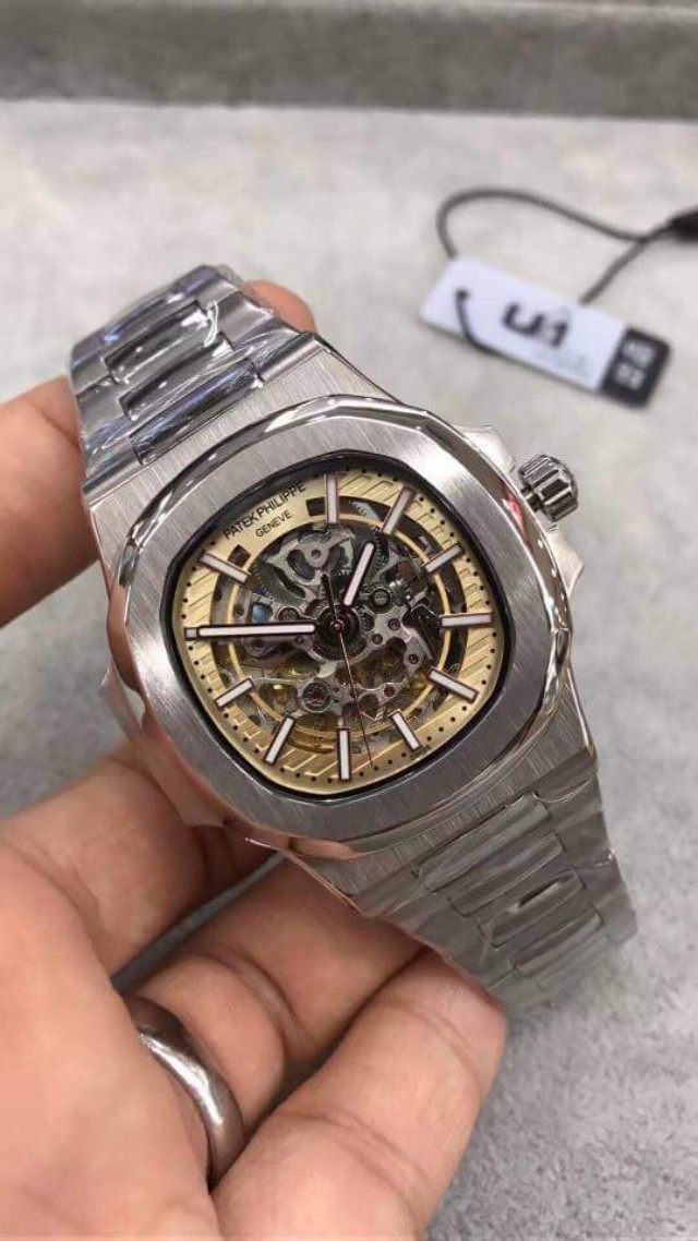 Patek Nautilus Skeleton Men S Fashion Watches On Carousell