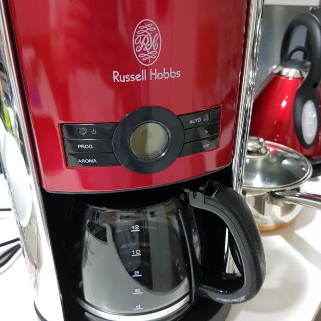 Russell Hobbs Coffee Machine Ruby Red, TV & Home Appliances, Kitchen