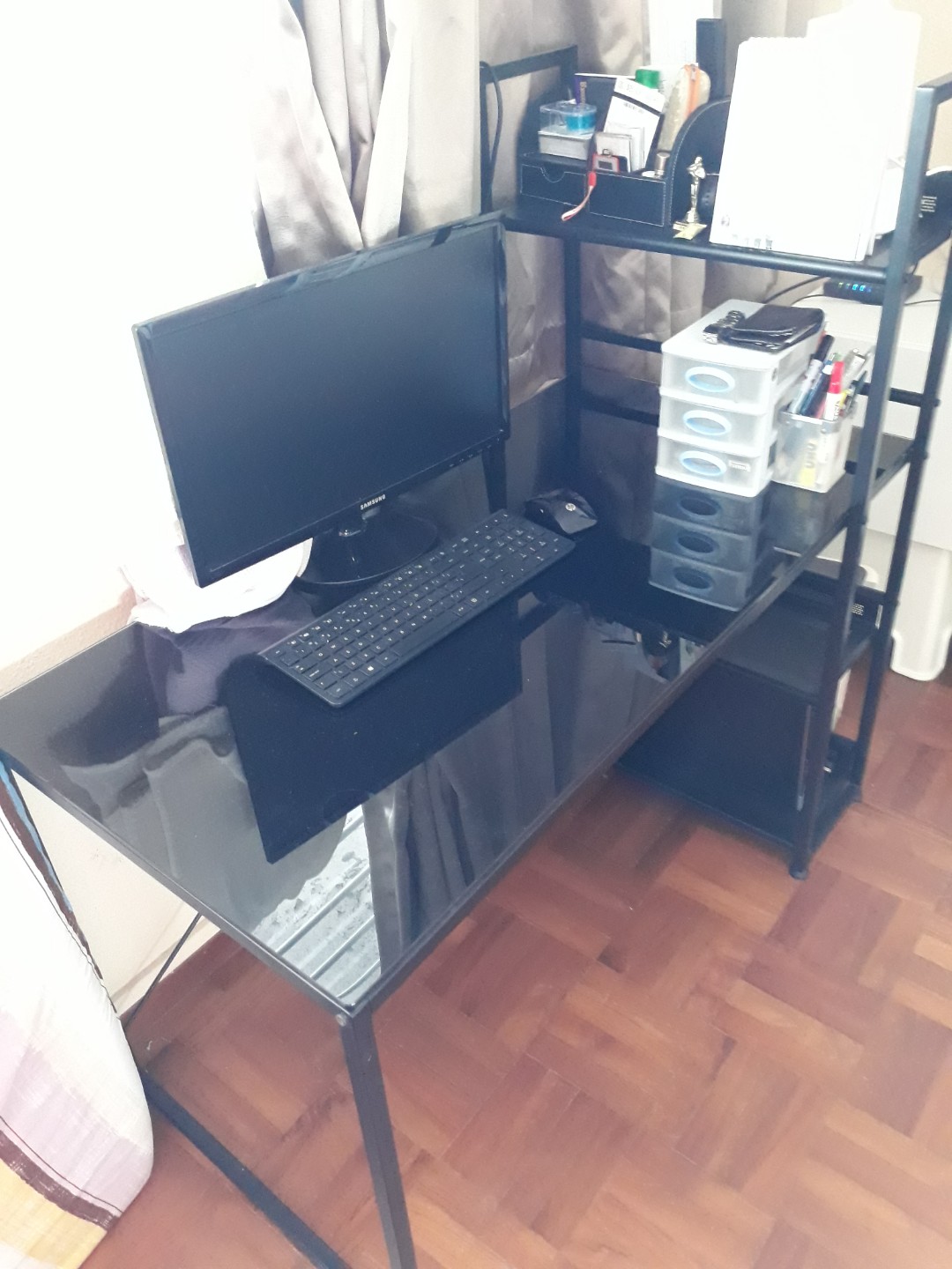Used Computer /study table with shelves, Furniture & Home Living ...