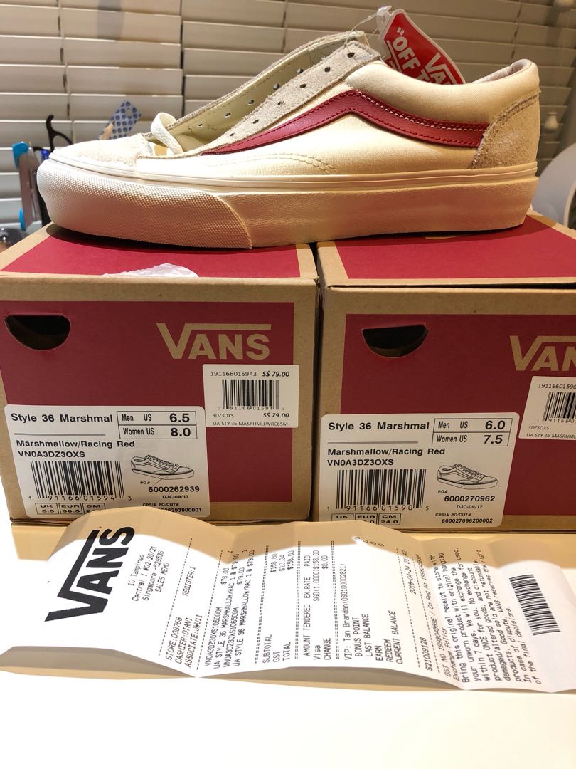 VANS MARSHMALLOW, Men's Fashion, Footwear, Sneakers on Carousell