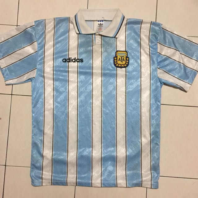 Vintage Adidas Argentina 96/97 Jersey, Men's Tops Sets, Tshirts & Polo Shirts on Carousell