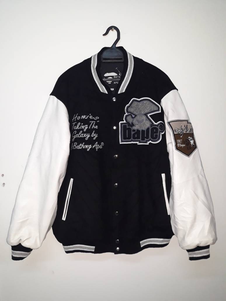 Bathing ape varsity jacket clearance