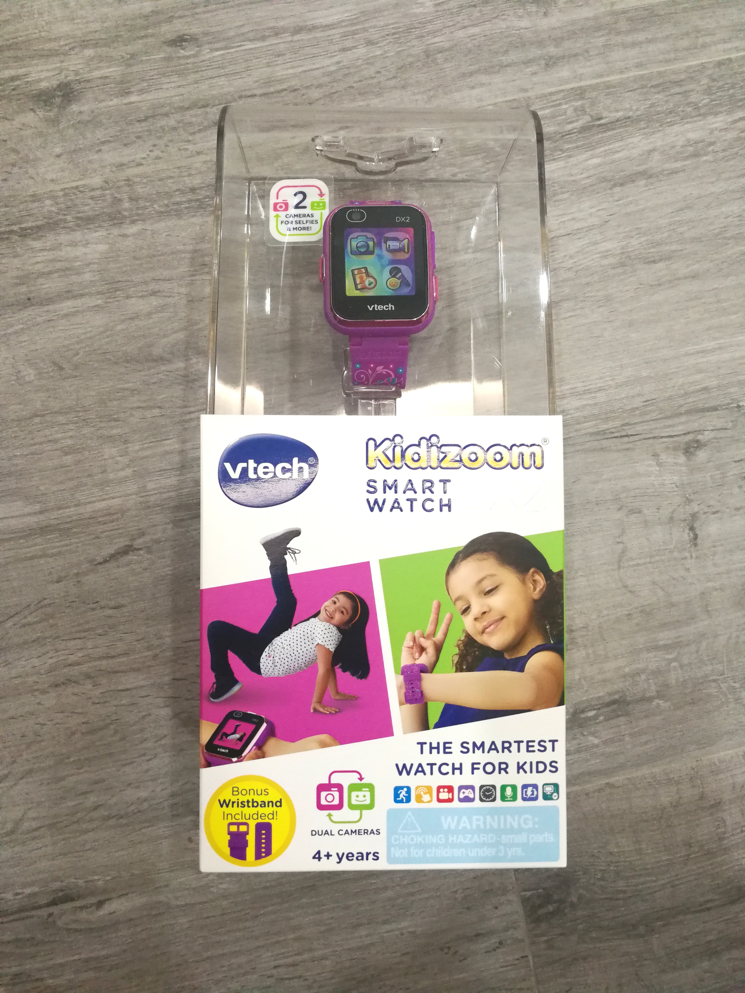 vtech kidizoom smartwatch dx2 special edition floral birds with bonus vivid violet wristband