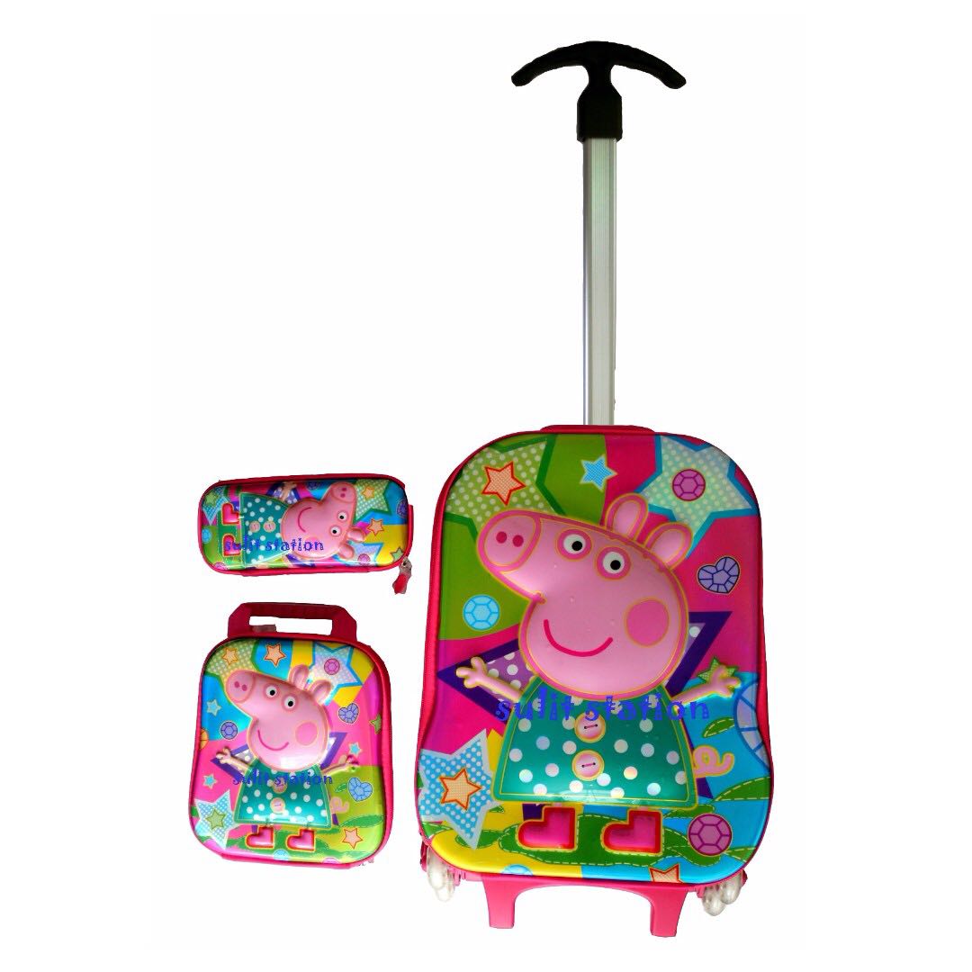 peppa pig school trolley bag