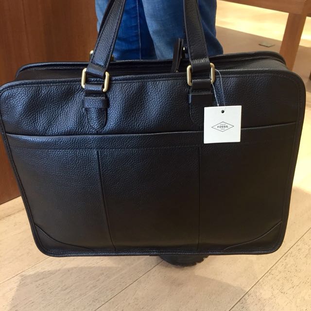 fossil travis work bag