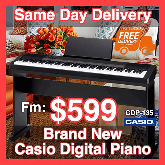 Brand New Casio CDP 135 Digital Piano