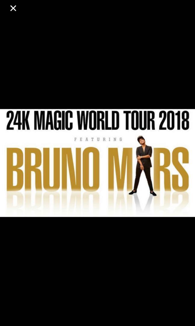 Bruno Mars Live Singapore 24k Magic 6th May, Hobbies & Toys