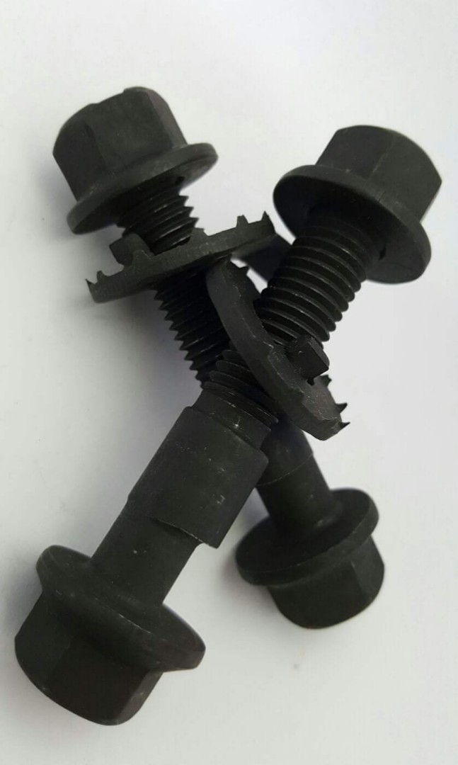Camber bolt with wheel alignment (Category: Suspension & Handling) located in Singapore. Submitted by dennis_toh (Listing ID 166364708, Image 1). Description: Only for size 12mm, 14mm and 16mm. Camber bolts are used to correct wheel alignment on lowered vehicles, or to provide camber adjustment for stock vehicles which sway to left. Correcting the camber on a vehicle is important for even tyre wear and maximum traction..