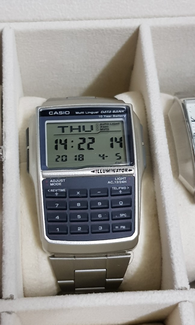 Casio Calculator Watch, Fesyen Lelaki, Jam Tangan di Carousell