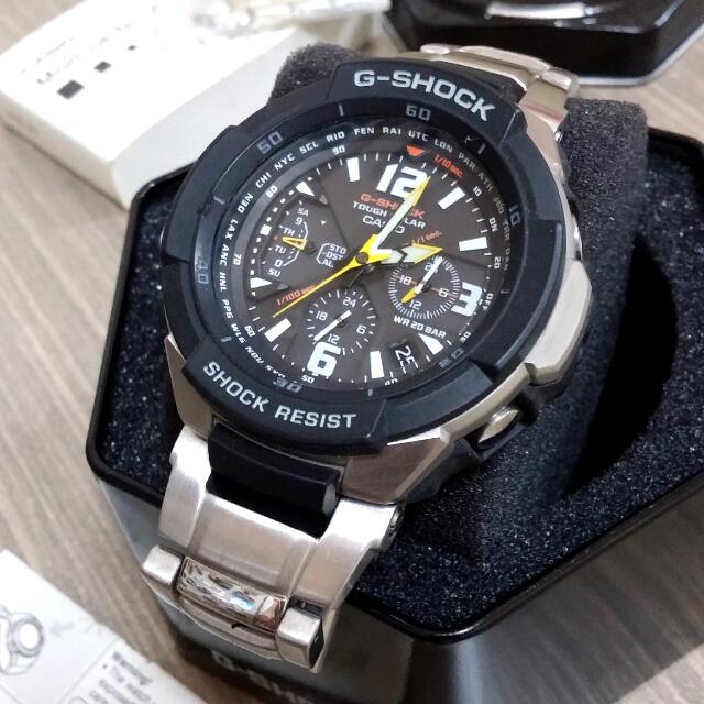 Casio G shock Gravity Defier Aviator Solar G 1200D 1A