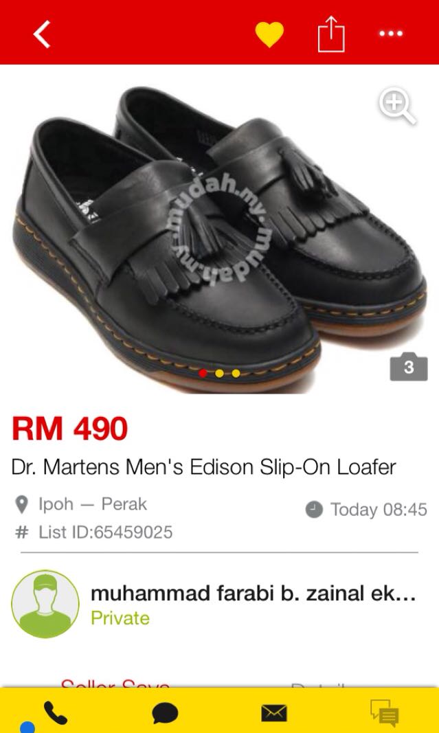 Dr. martens men's edison slip-on loafer discount