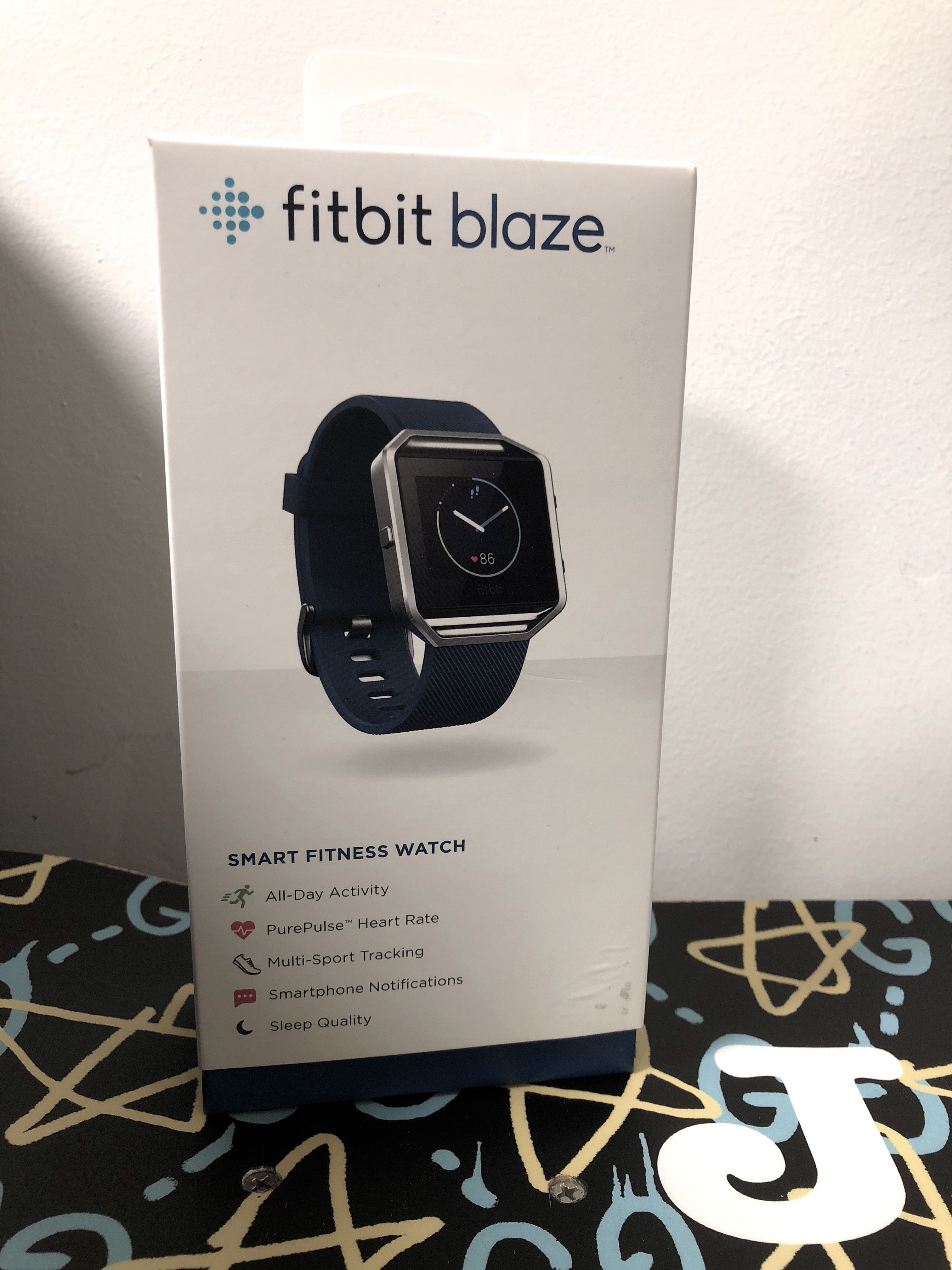 Fitbit blaze blue small clearance