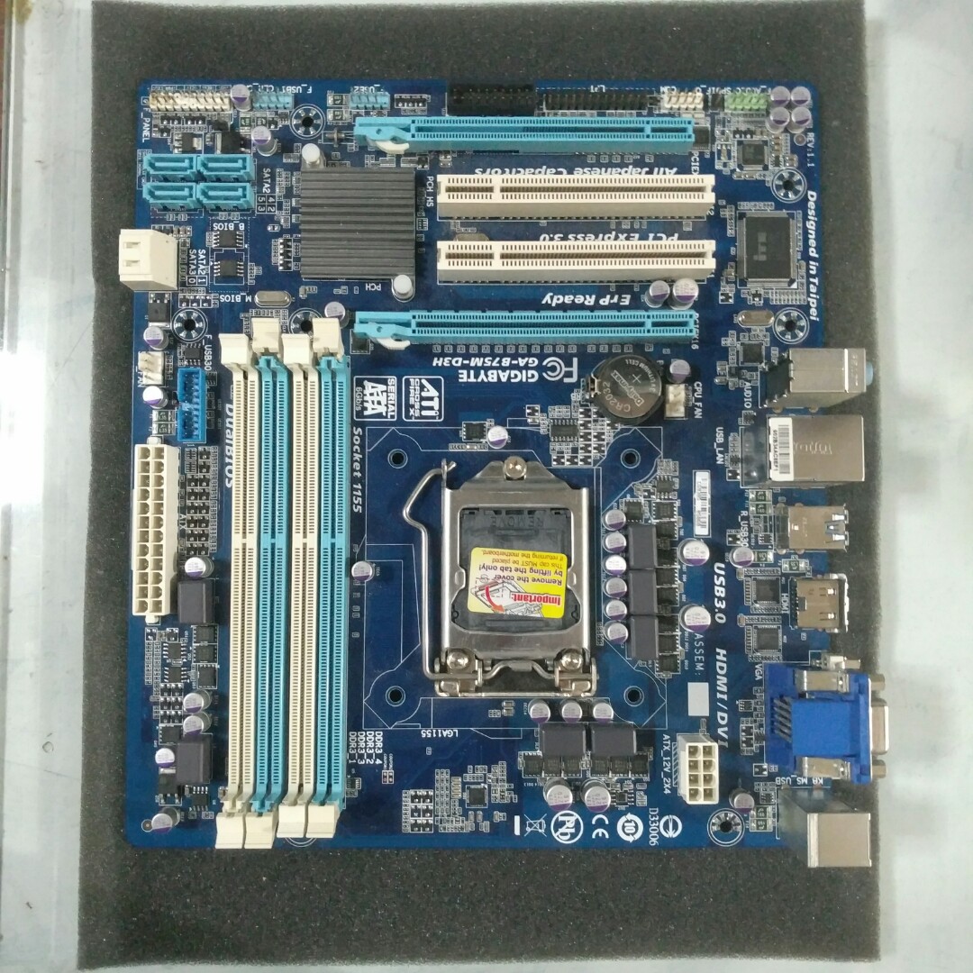 Gigabyte GA-B75M-D3H, Computers & Tech, Parts & Accessories, Computer ...