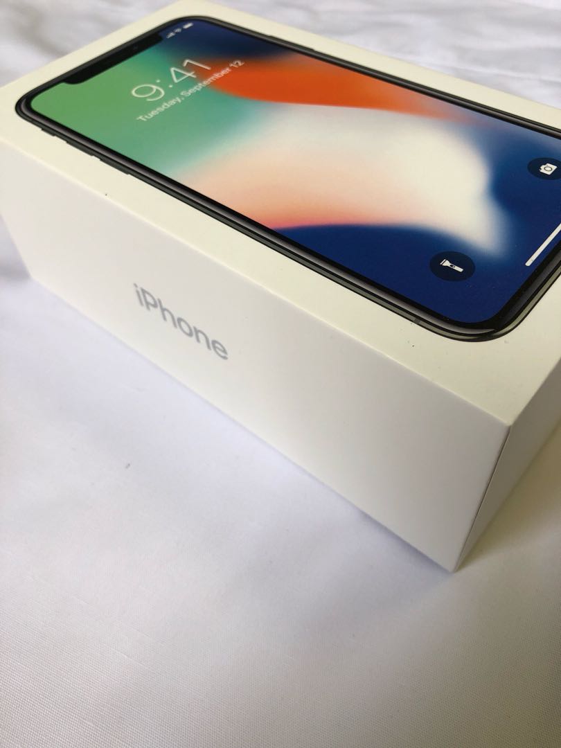 iPhone X (Box Only) (Category: Other Mobile & Gadget Accessories) located in Singapore. Submitted by gothrones (Listing ID 166345642, Image 3). Description: Includes: (all original) 1. Cable/Adapter Charger 2. Headphone 3. Manual 4. Pin 5. Box.