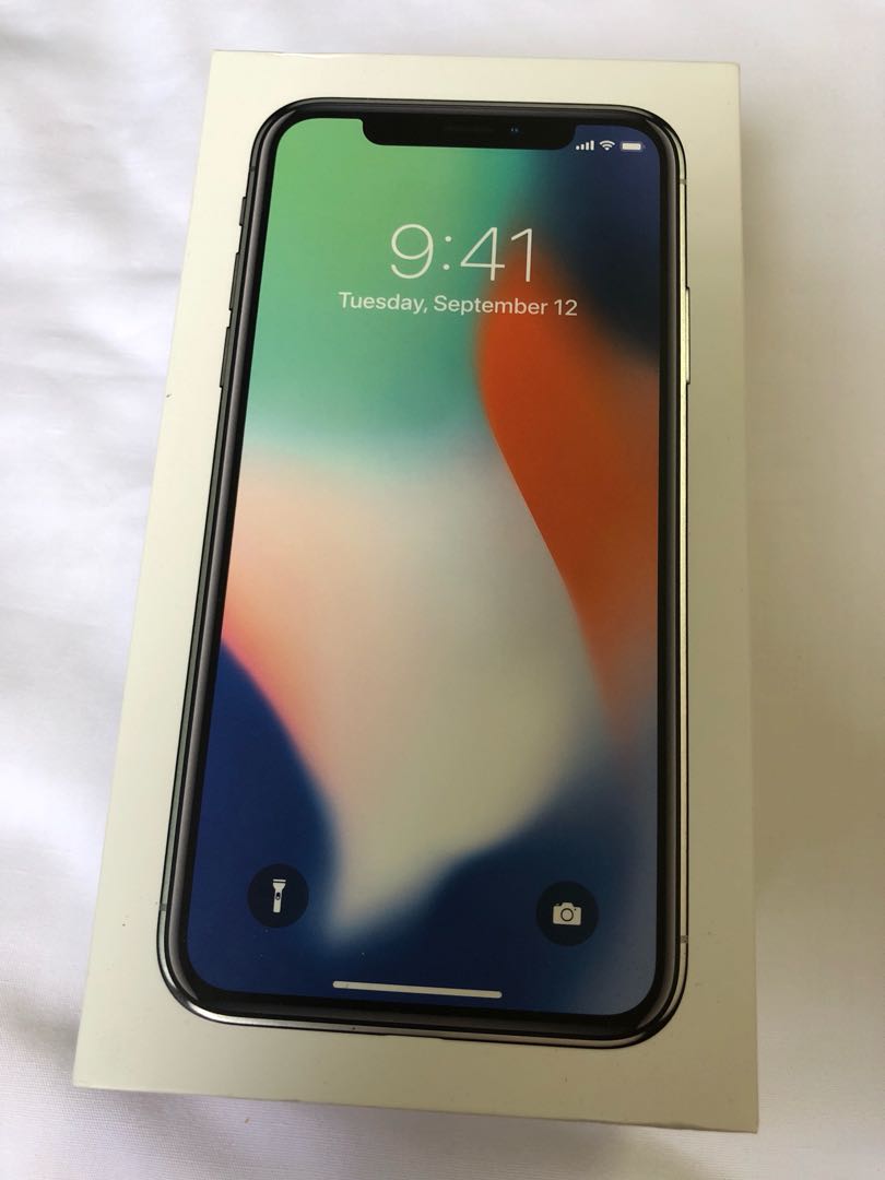 iPhone X (Box Only) (Category: Other Mobile & Gadget Accessories) located in Singapore. Submitted by gothrones (Listing ID 166345642, Image 2). Description: Includes: (all original) 1. Cable/Adapter Charger 2. Headphone 3. Manual 4. Pin 5. Box.