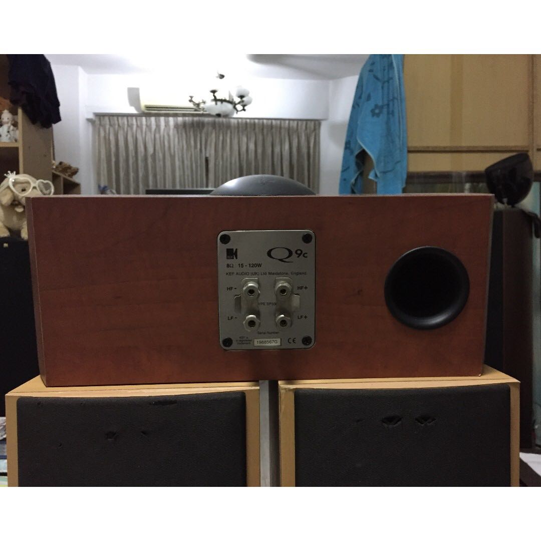 KEF Q9c Center Channel Speaker Made In U K 8 Ohms 120 Watts Audio kef-q9c-center-channel-speaker-made-in-u-k-8-ohms-120-watts-audio