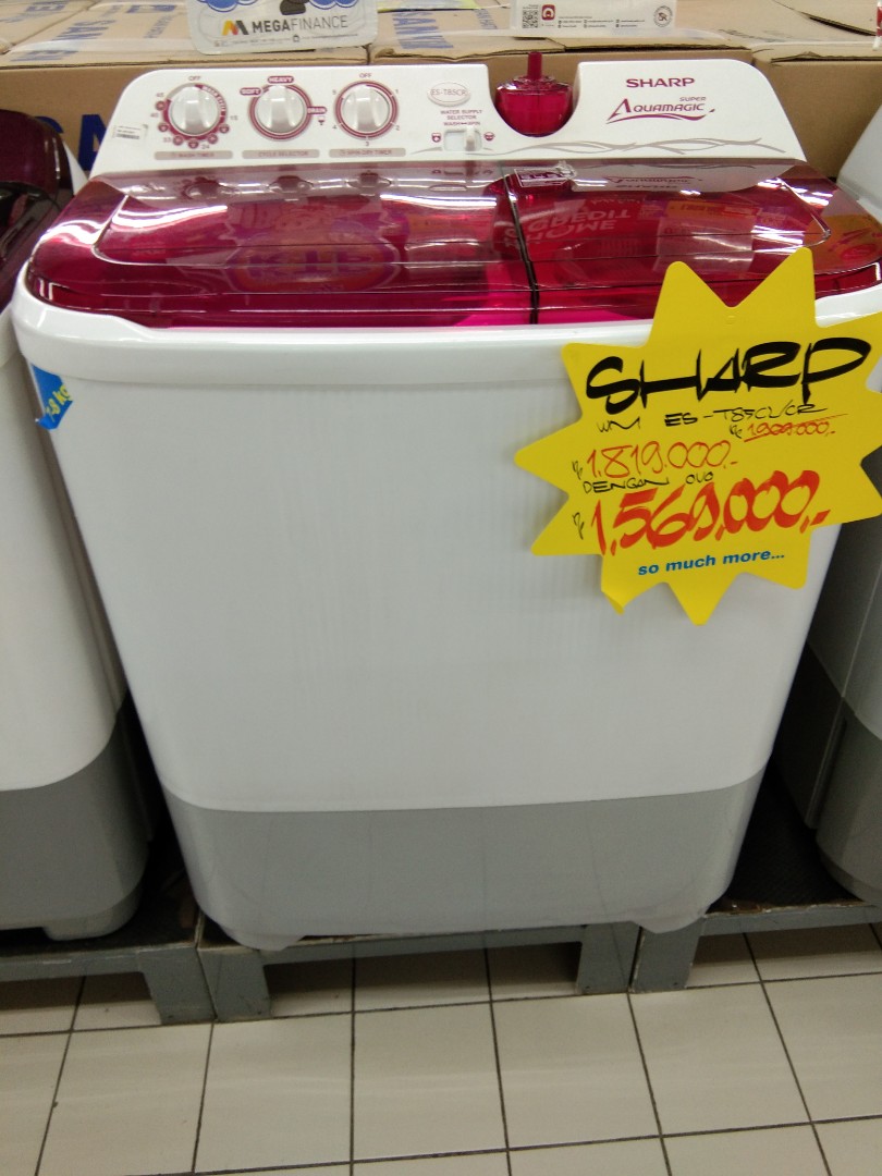 Kredit Mesin Cuci Sharp 8 Kg 2 Tabung Promo Dp 0 Serba Serbi Di Carousell Selain itu, kamu juga bisa cek harga terbaru mesin cuci 2 tabung sharp dan diurutkan dari harga yang termurah! kredit mesin cuci sharp 8 kg 2 tabung promo dp 0