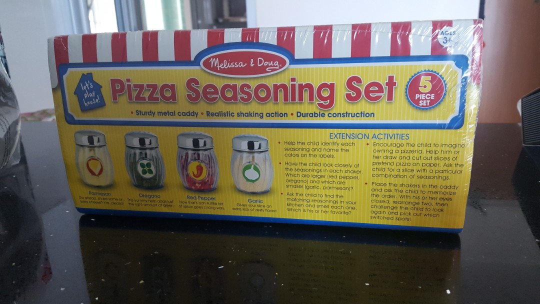 Melissa Doug Pizza Seasoning Set