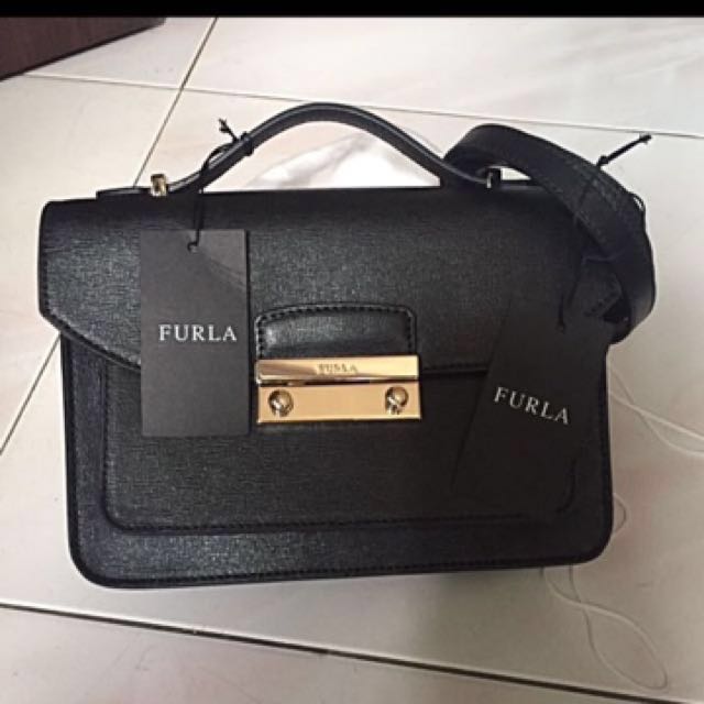 NEW Furla Julia Top handle with sling , Luxury, Bags & Wallets on Carousell