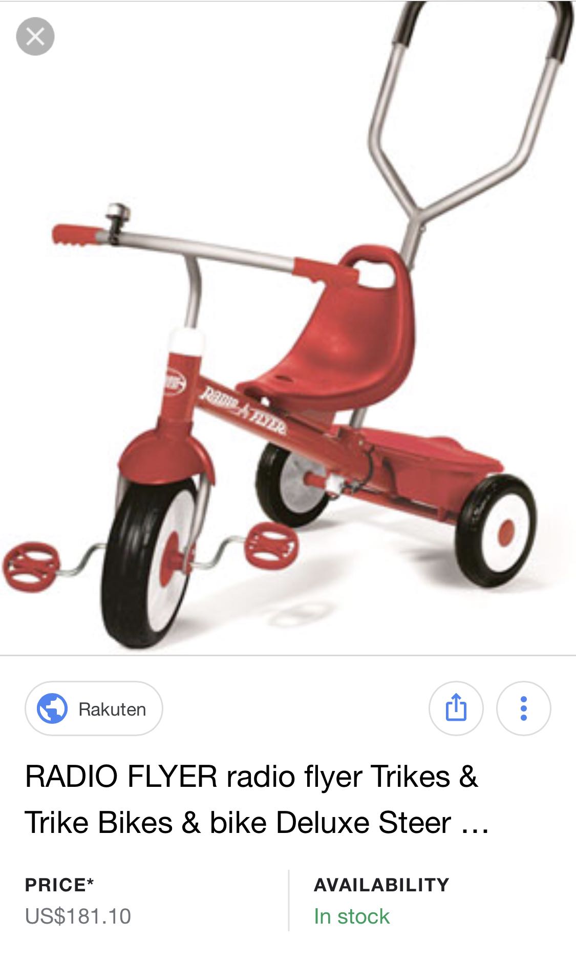 radio flyer girl deluxe steer and stroll trike pink babies kids radio flyer girls deluxe steer and stroll trike