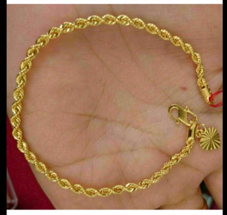 Rantai Tangan Emas Pintal Emas 916 Women S Fashion Jewellery On Carousell