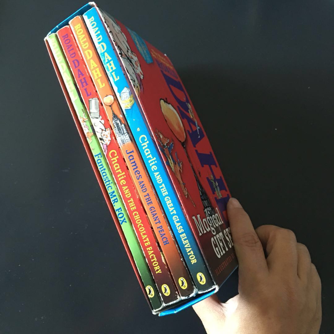 Roald Dahl Magical Gift Set 4 Books Charlie And The Chocolate
