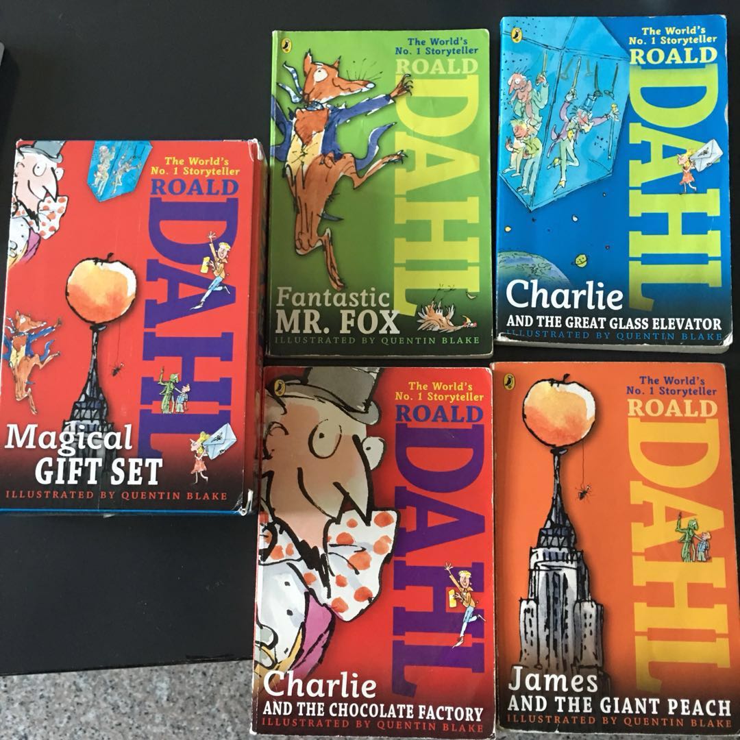 Roald Dahl Magical Gift Set 4 Books Charlie And The Chocolate