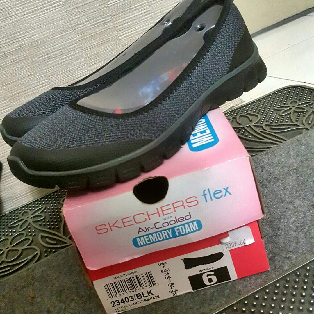 skechers flex air cooled memory foam slip on