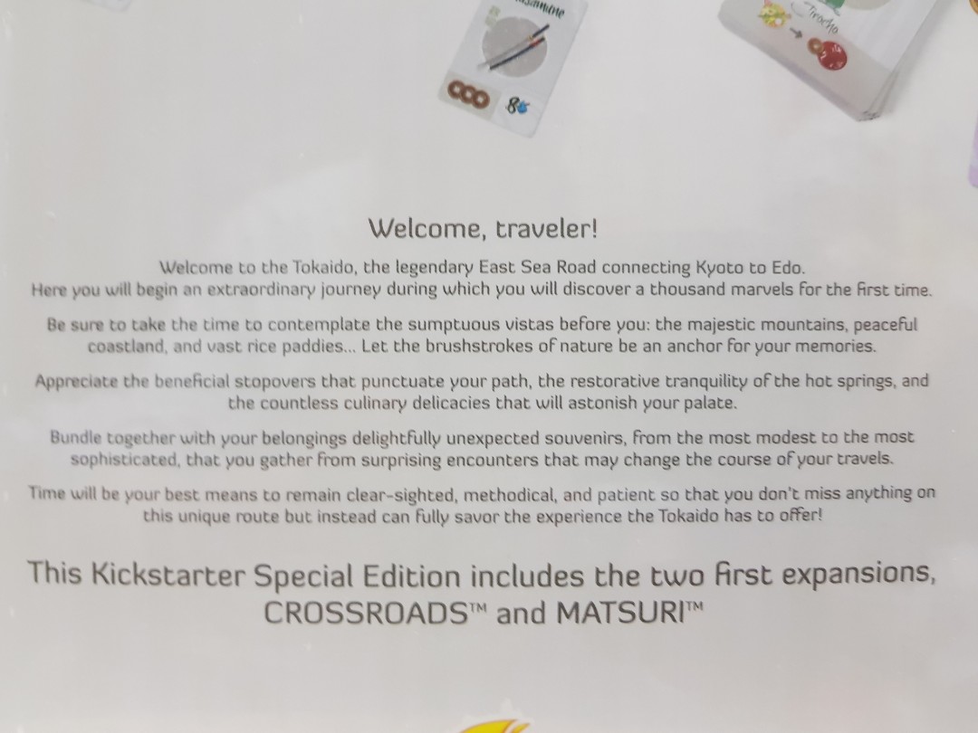 Tokaido Kickstarter Collector's Edition, Hobbies & Toys, Toys & Games