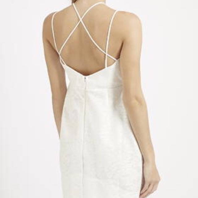 topshop white lace dress