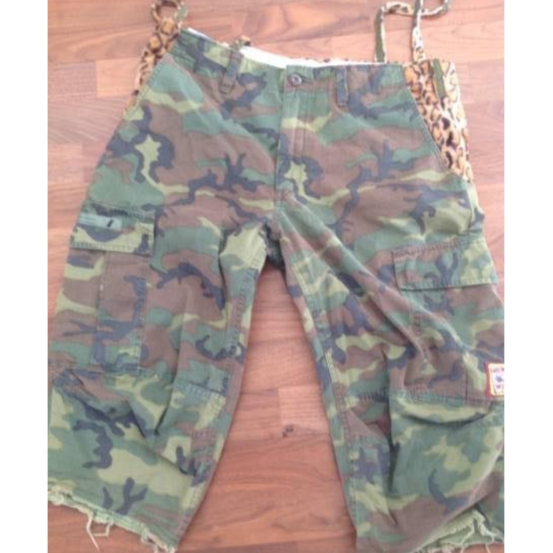 Wtaps 09 S/S Jungle Chopped Shorts Size S 豹紋迷彩, 男裝, 褲＆半截
