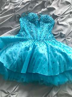 Grad or Prom Blue Dress