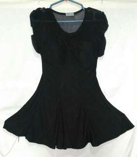 Short Sleeved Black Dress