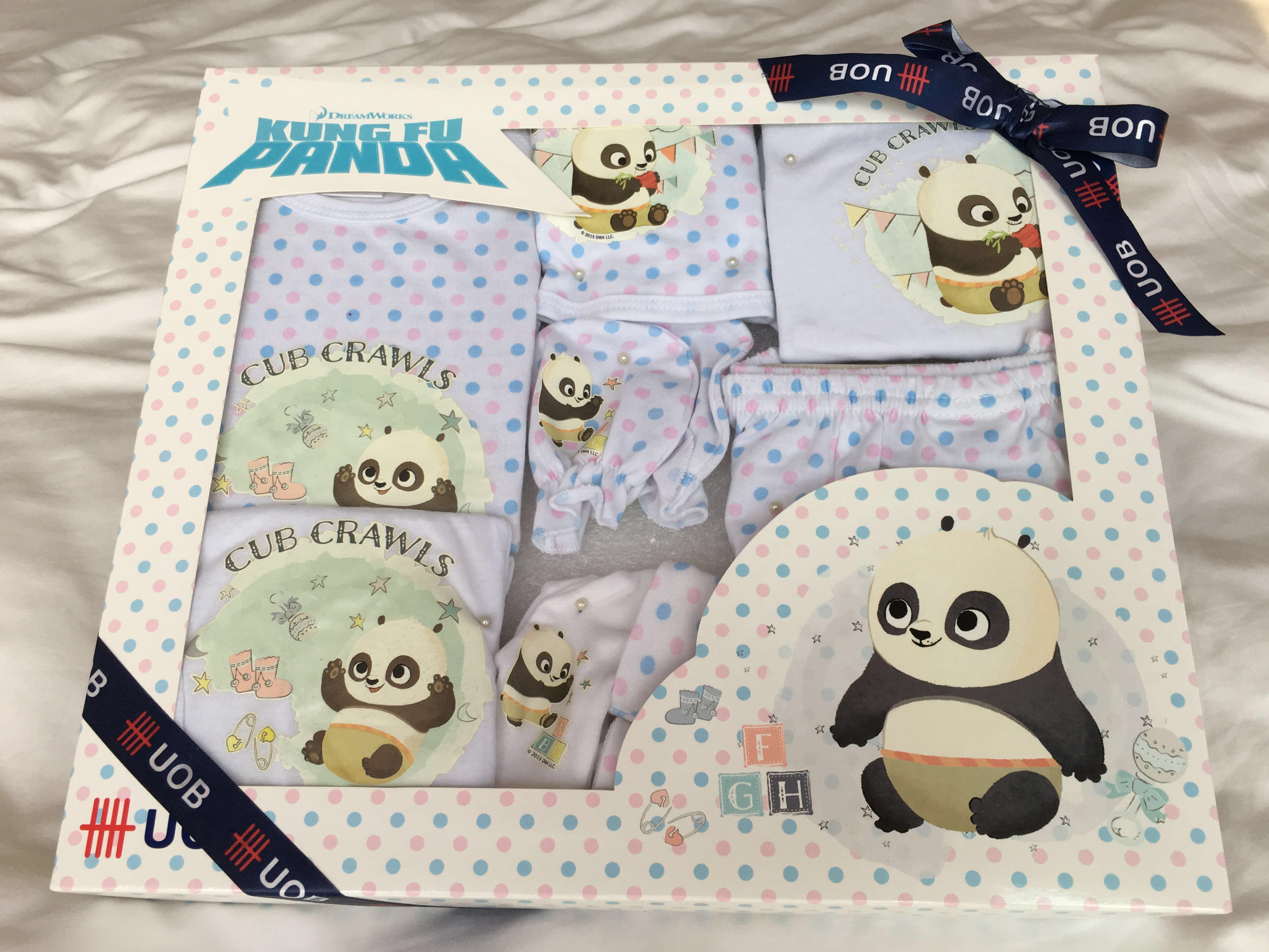 6 Pcs Dreamworks Kung Fu Panda Baby Clothes Gift Set For 0 3