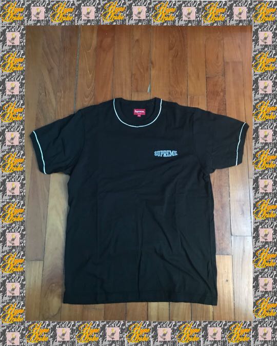 supreme piping ringer tee