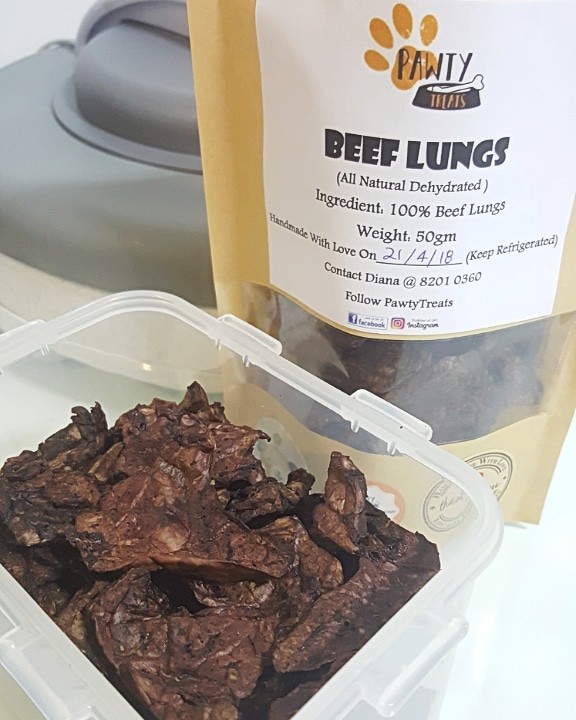 dehydrated beef lung