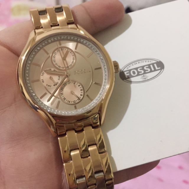 Authentic Fossil Rose Gold BQ1581