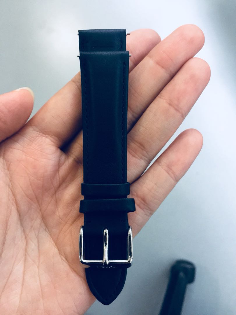 Brand New DARK BLUE Fossil Genuine Leather Strap 20mm Mobile Phones Gadgets Wearables Smart Watches on Carousell