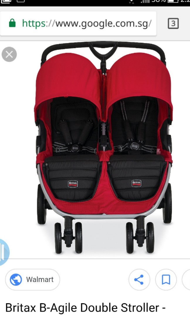 britax b agile double bumper bar