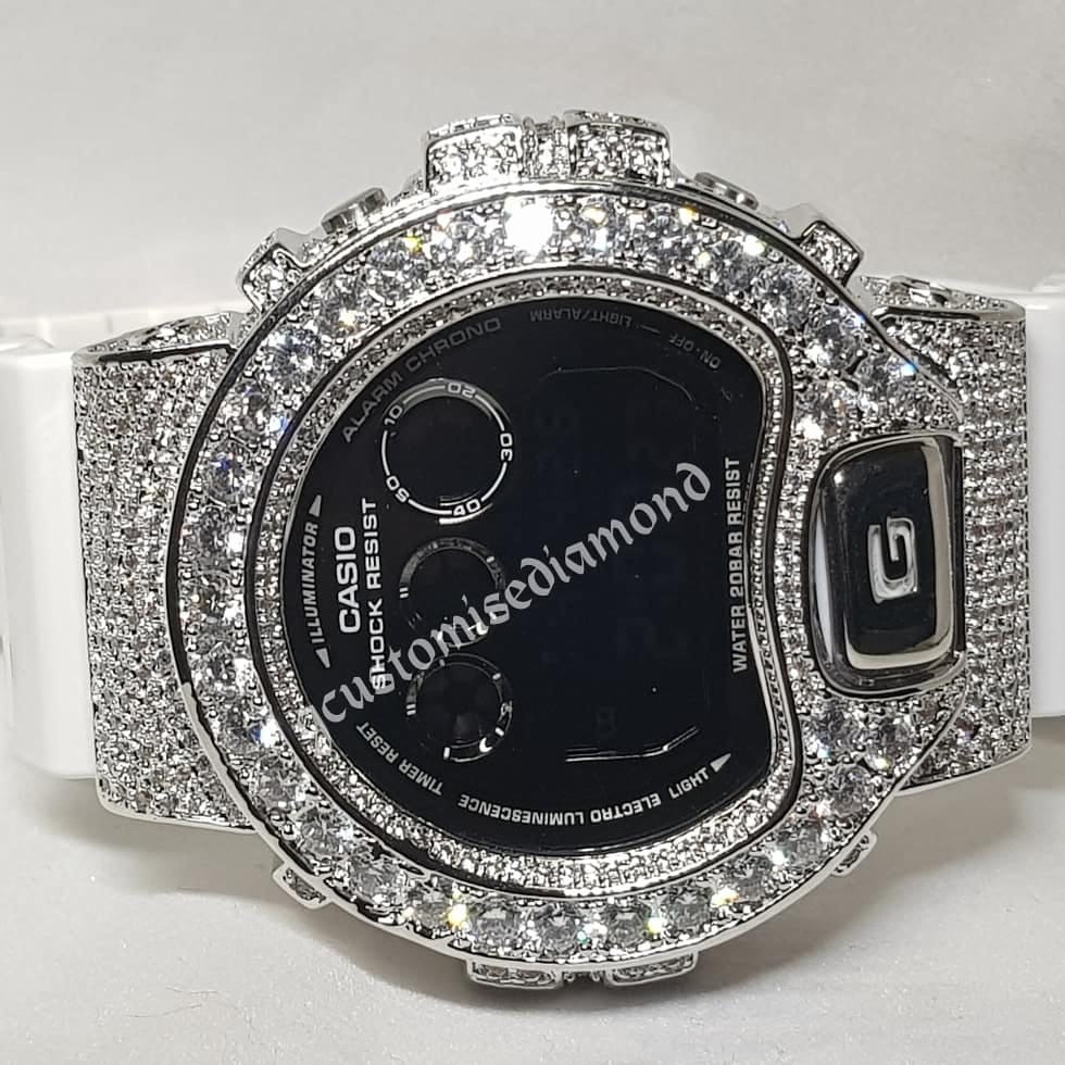 chrome diamond watches