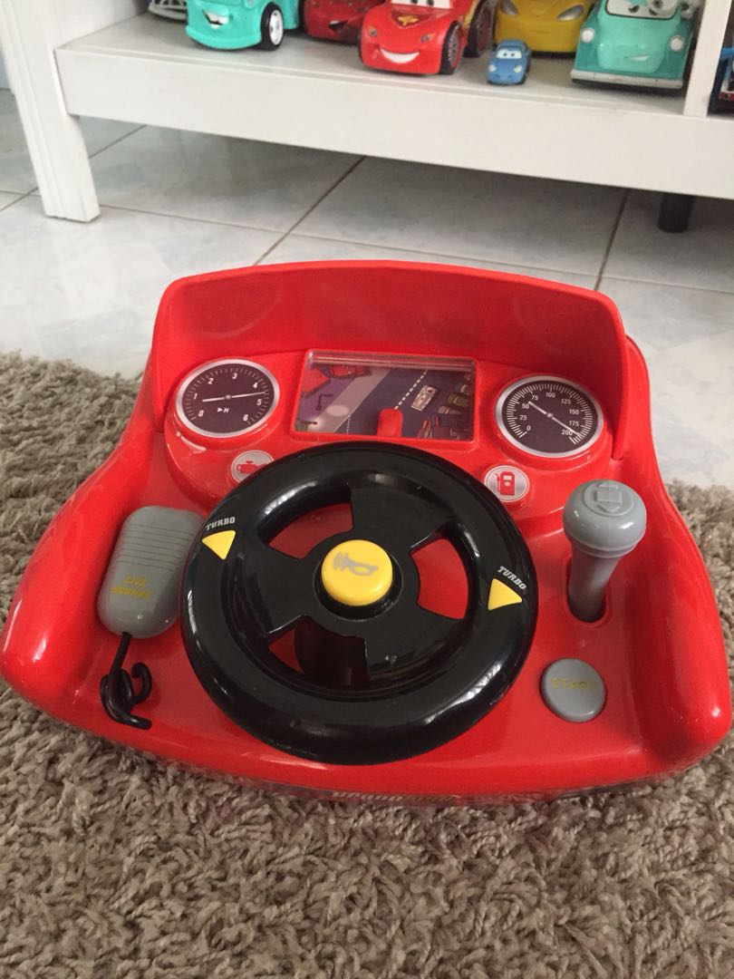 Lightning mcqueen steering wheel hotsell