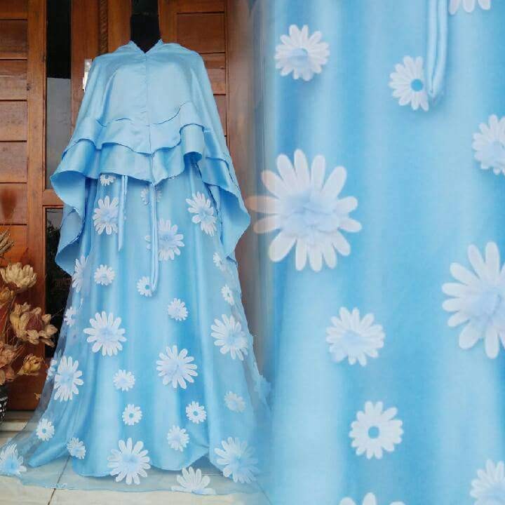  Gamis  organza  3d  full Luxury Apparel on Carousell