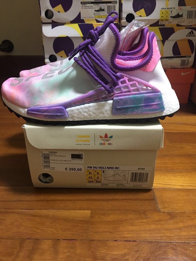 pw hu holi nmd mc pink glow