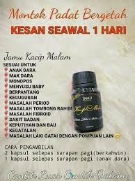 Jamu Kacip Malam Plus Health Nutrition Health Supplements Health Food Drinks Tonics On Carousell