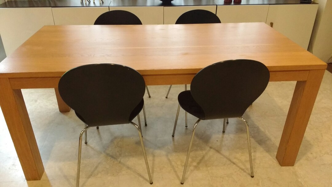 Meja Makan Minimalis Modern Dining Table Perabotan Rumah Di Carousell